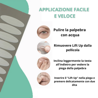 Strisce adesive per palpebre a doppia piega Turati.